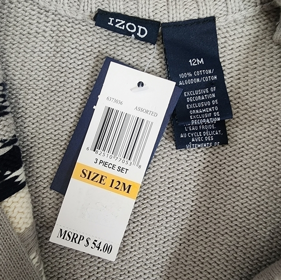 NWT 😍 Izod Baby sweater 12m. AdOrAbLe! - Picture 3 of 3